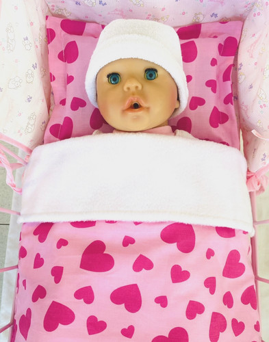 Dolls pram cot bedding set - pram,