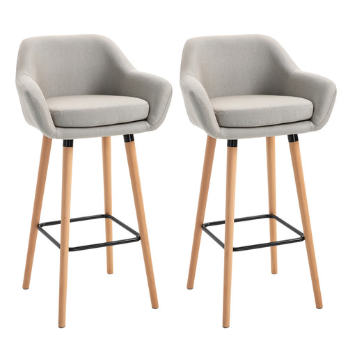 Fabric bar stools - 2,