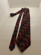 FAO Schwarz fifth avenue silk tie - teddy bear pattern - rare