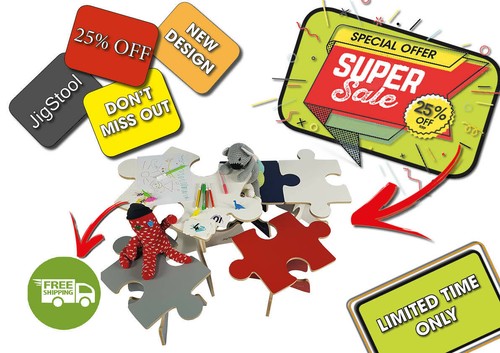 Kit jigstool side table - kit, jigstool,