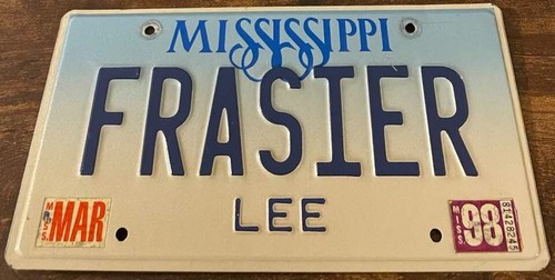 Frasier vanity license plate - vanity,