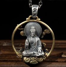 Bodhisattva Buddha Pendant Necklace & chain Spiritual HIGH QUALITY Silver & Gold