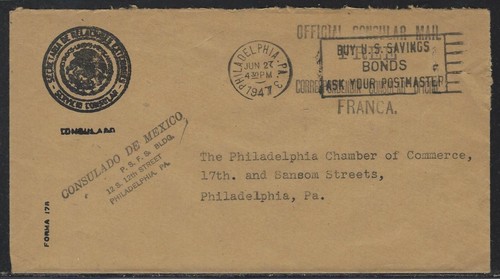 1947 mexico free franked - 1947,