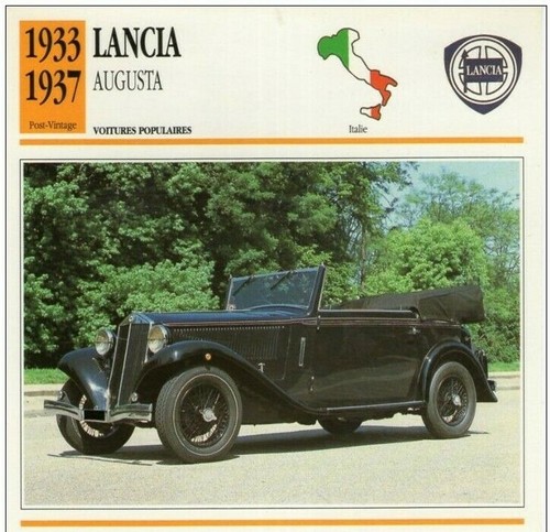 Car technical sheet 1933 - -, /