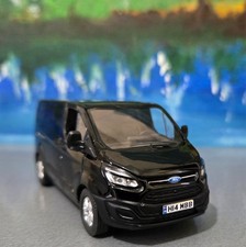 Personalised 2016 Ford Transit Custom Toy Van  1:43 Shadow Black Greenlight V362