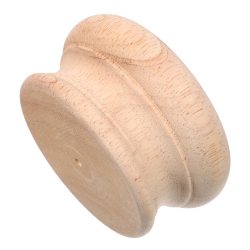 Round wood railing end - round,