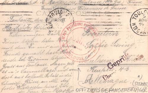 842169 pow postcard 1st - postcard, wwii