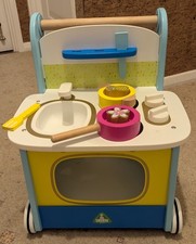 ELC Early Learning Centre Wooden Activity Kitchen Walker. Some parts MISSING