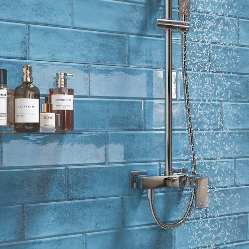 Vintage blue metro - vintage, tile