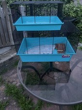 Little Friends TK51055 80cm Rabbit/Guinea Pig Cage - Pink