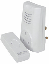 Wireless door chime plug - door, in