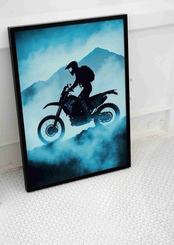 Motocross motorbike poster - motocross,