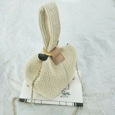 Women Straw Woven Bags Rattan