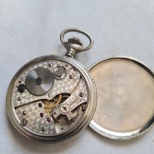 Vintage metal gents pocket watch Working/project 