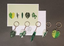 Aroid Rare Plants Keychain