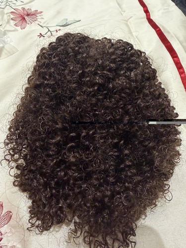 Curly messy bun hair - messy, piece