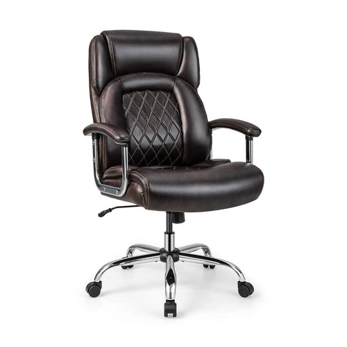Leather office chair - leather, with