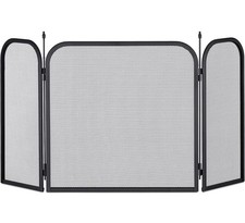 Fire Guard Screen Panel Standing Gate - Steel Decorative Mesh Screen