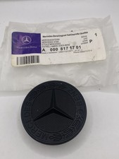 Mercedes Bonnet Badge Front Emblem Hood 57mm Black