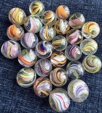 Antique Glass Twist Marbles