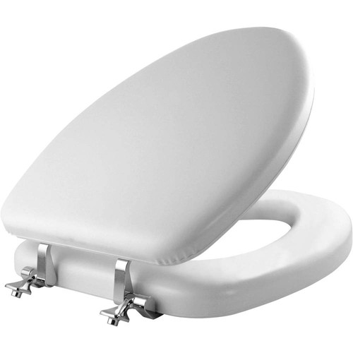 Padded toilet seat with - seat,