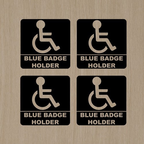 Disabled blue badge holder - blue,