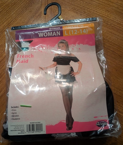 French maid costume size large - maid,