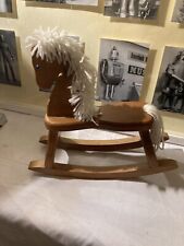 Vintage Original Miniature Traditional Wooden Rocking Horse