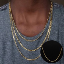 Pure 18ct Gold Plated Figaro