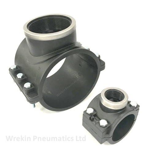 Single reinforced clamp saddle - single,