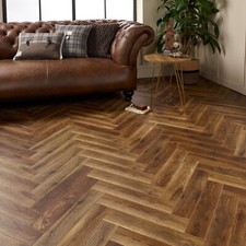 12mm Herringbone Espresso