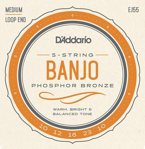 Addario ej55 string banjo - d'addario, 5-string