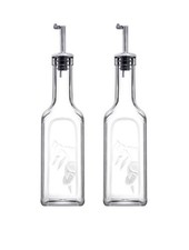 2x345ml Oil Vinegar Glass