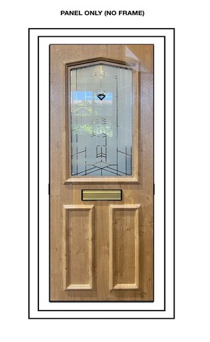 Upvc door panel irish oak - upvc,