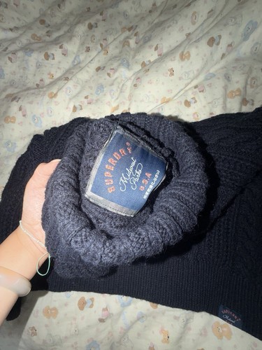Superdry navy cable - superdry,