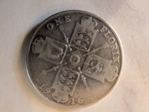 1916 george silver florin - 1916, v