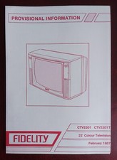 FIDELITY CTV2201 CTV2201T 22"