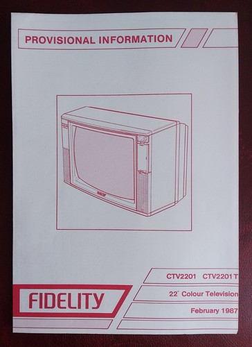 Fidelity ctv2201 ctv2201t - ctv2201,
