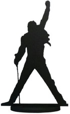 Silhouette Freddie Mercury Queen standing ornament