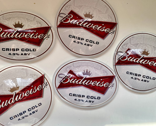Budweiser branding badges - budweiser,