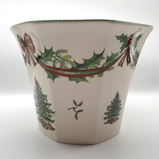 Spode Christmas Tree 65th Anniversary 1938-2003  Poinsettia / Tree Plant Pot