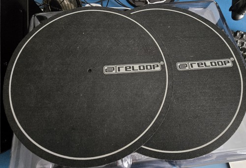 Reloop logo slipmat black - reloop,