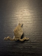 WW1 Era Church Lads Brigade Brass Collar Badge With Pin Y66