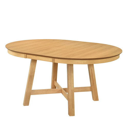 Oak effect extendable oval - oak,