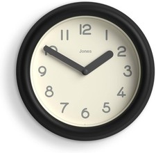 Small Black Wall Clock 22cm