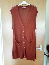 Zara Red Sleeveless Knitted