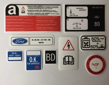 Ford Escort MK4 XR3i EFi Engine Bay Decals - best and cheapest