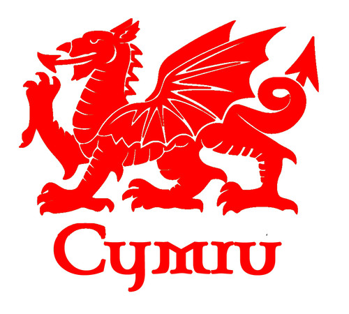 Welsh cymru dragon - dragon, car