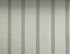 Cotton Fabric Tenby Ticking Stripe GREY/Beige /Ivory Curtain  Blind