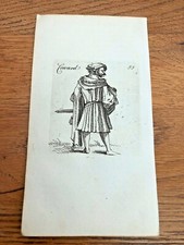 original 1750 small woodcut by